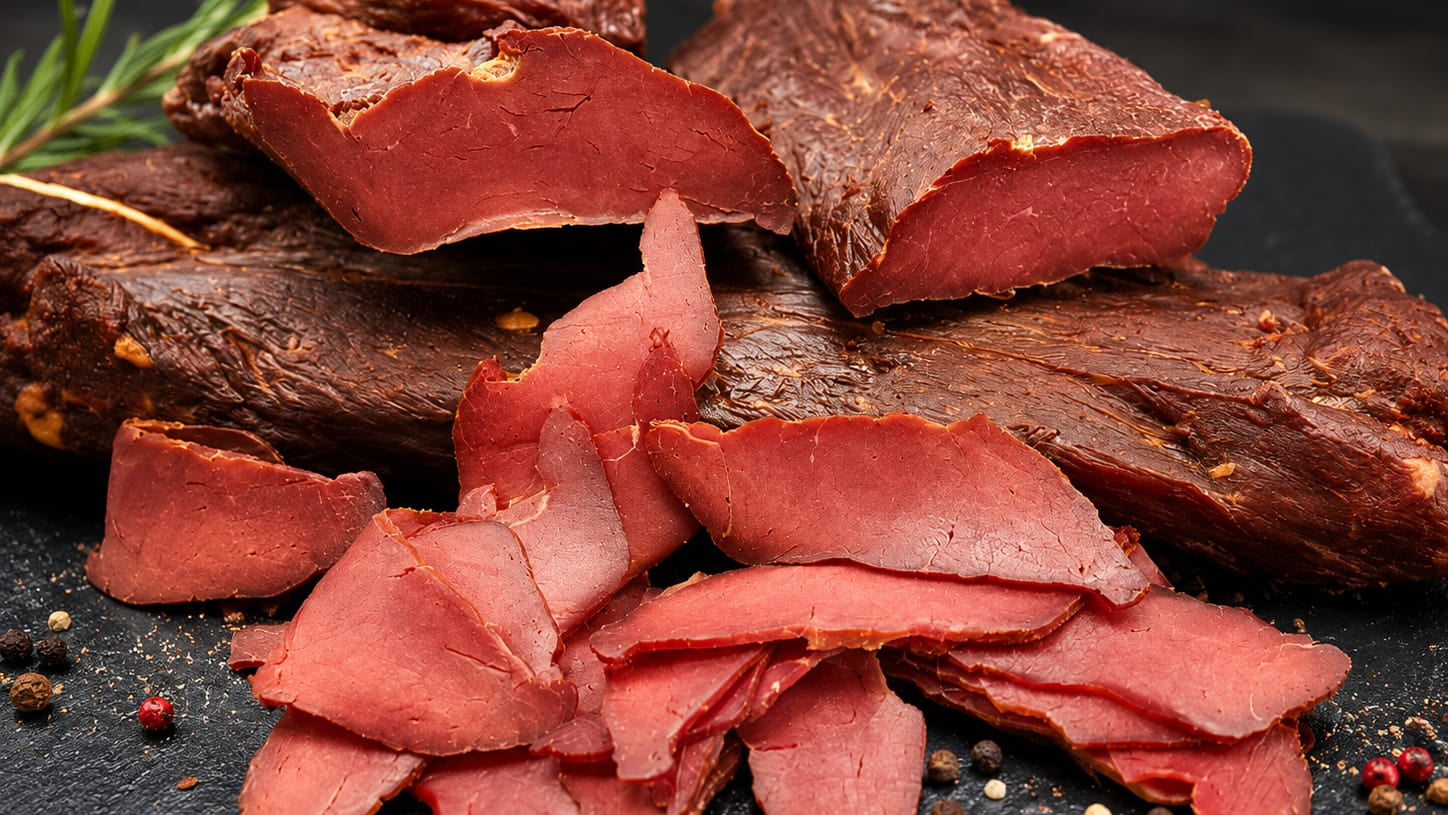 🥩 Premium Beef Jerky Rumpsteak – Trockenfleisch in Scheiben  ( 50 g)