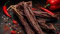 🌶️ Premium Beef Jerky Rücken – Trockenfleisch Scharf am Stück (100 gr )