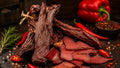 🌶️ Premium Beef Jerky Rücken – Trockenfleisch Scharf in Scheiben (100 gr )